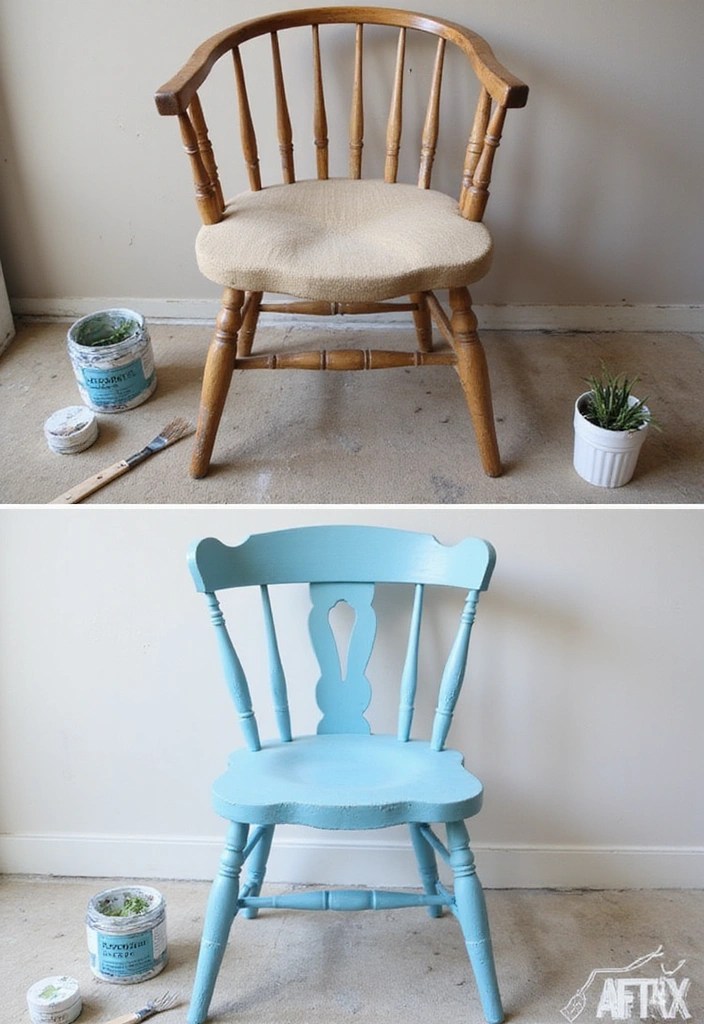 10 Minimalist DIY Home Improvements That Will Transform Your Space (You Won't Believe #4!) - 2. Upcycle Old Furniture with a Fresh Coat of Paint