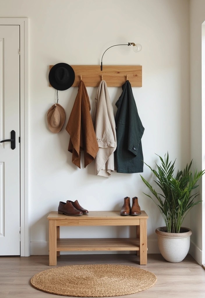 10 Minimalist DIY Home Improvements That Will Transform Your Space (You Won't Believe #4!) - 5. Streamline Your Entryway with a Minimalist Coat Rack