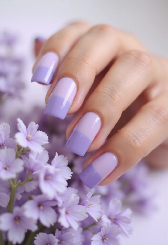 12 Pastel Spring Nail Designs That'll Make You Want to Show Off Your Hands! - 1. Soft Lavender Ombre