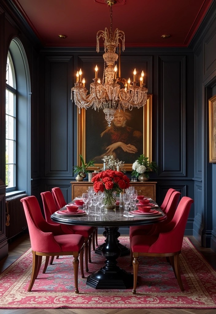 16 Cherry Color Schemes That Will Revitalize Your Home Decor! - 5. Cherry and Navy Elegance