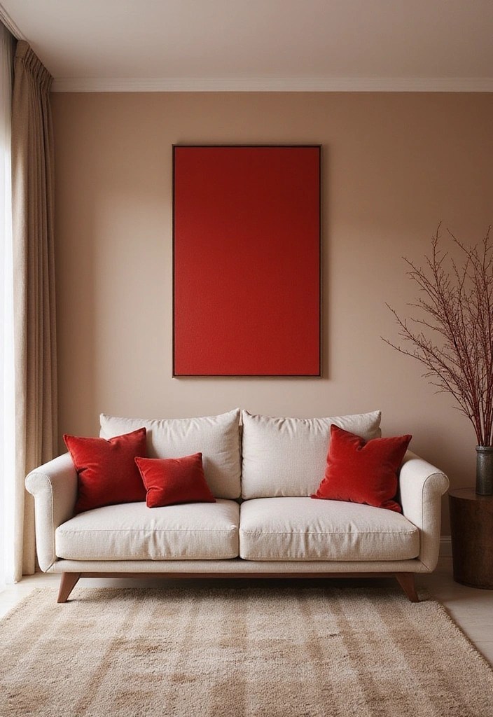 16 Cherry Color Schemes That Will Revitalize Your Home Decor! - 6. Bright Cherry with Soft Neutrals