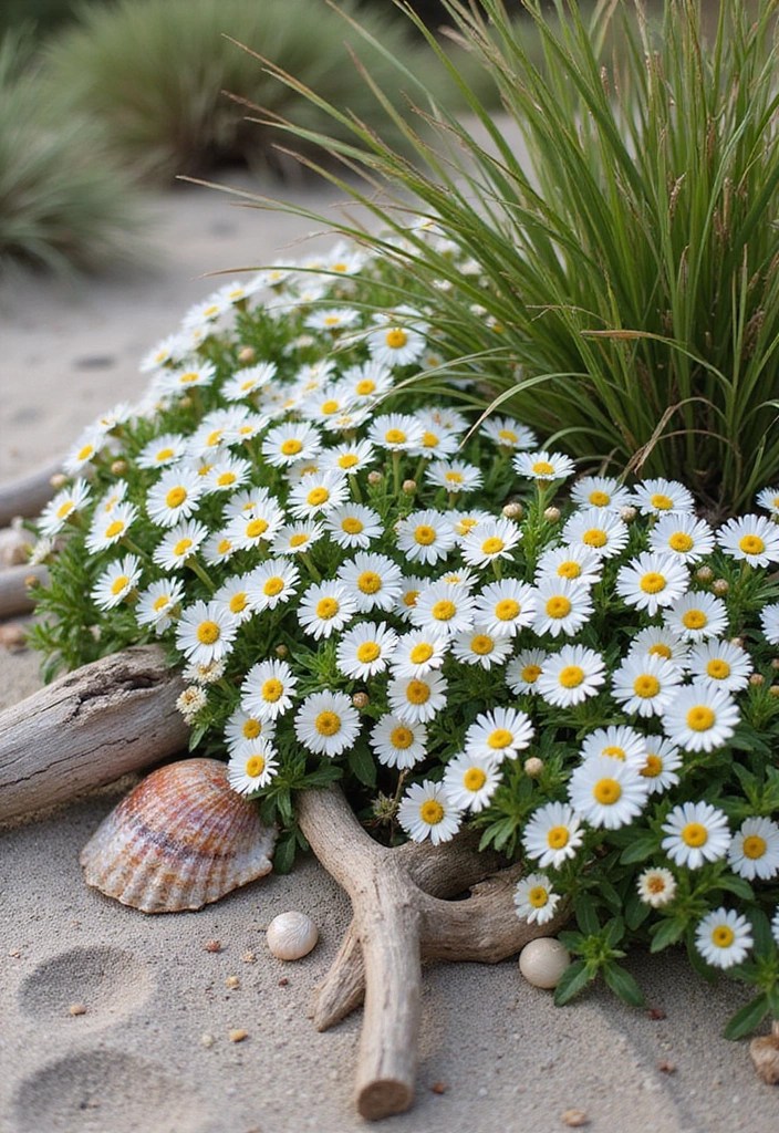 22 Unique DIY Flower Beds That Will Make Your Front Yard Stand Out! - 15. Coastal Flower Bed