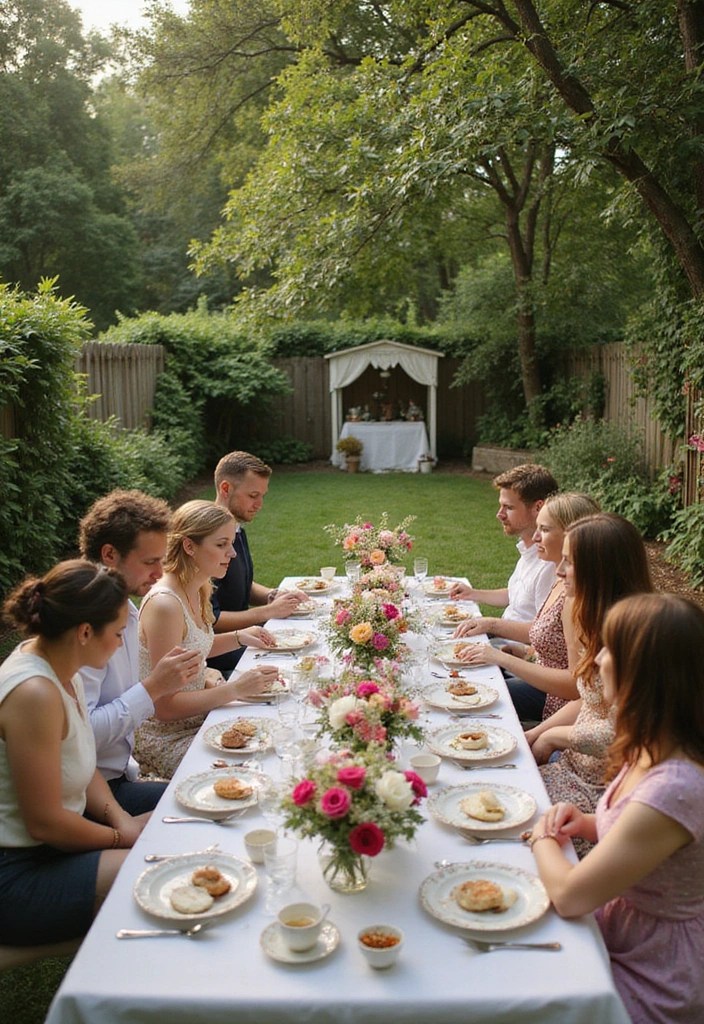 12 Unique Summer Wedding Themes That Will Wow Your Guests (Especially #7!) - 8. Garden Tea Party