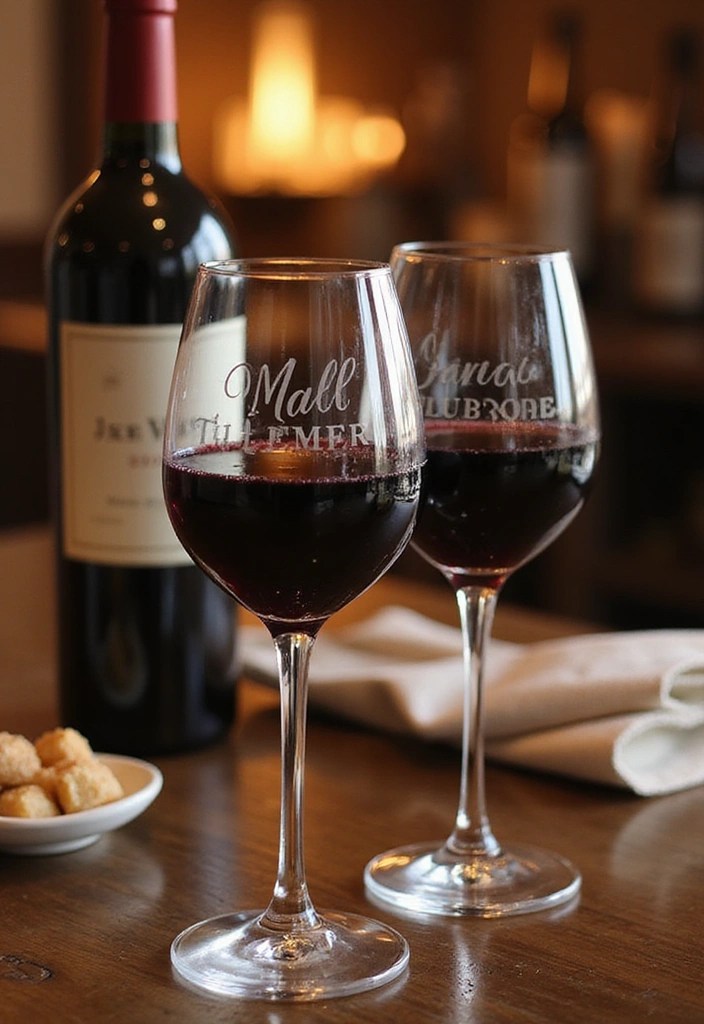 20 Personalized Mother's Day Gifts That Will Make Her Heart Melt (Don’t Miss #12!) - 13. Personalized Wine Glasses