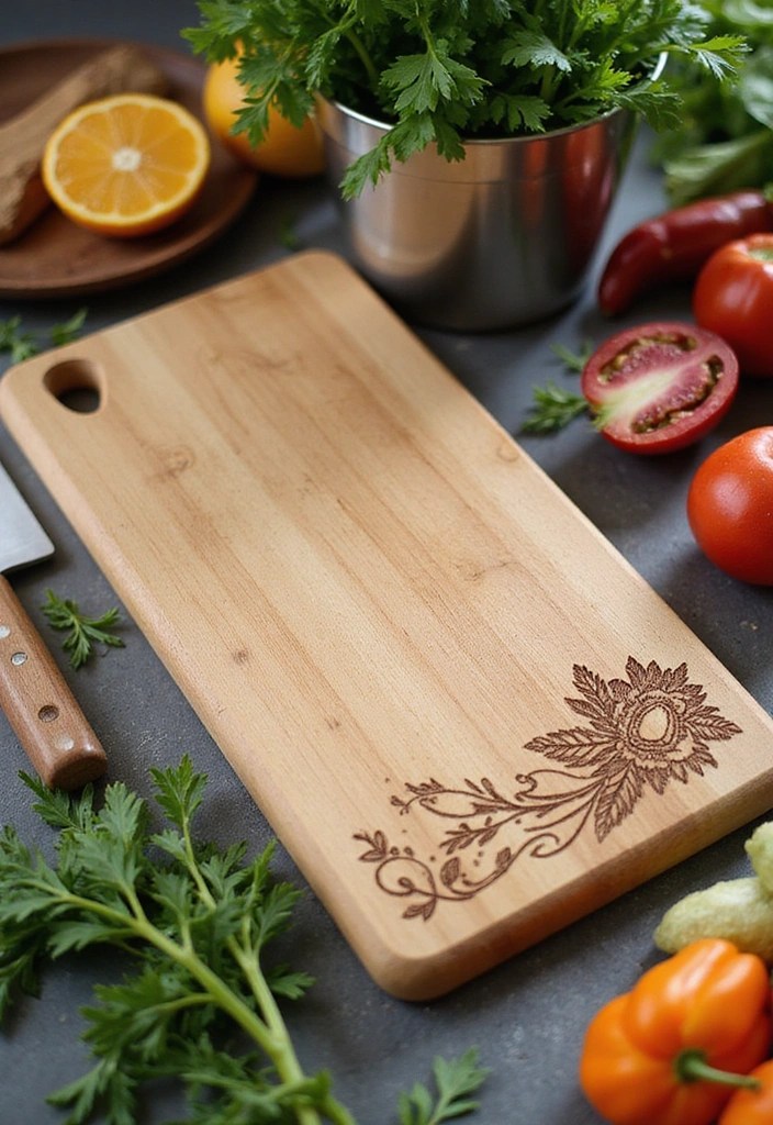 20 Personalized Mother's Day Gifts That Will Make Her Heart Melt (Don’t Miss #12!) - 18. Personalized Cutting Board